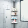Cross-border shelves, floor-to-ceiling shelves, bathroom corner shelves, bathroom shelves Application Scenario